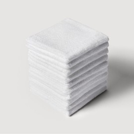 JAJU Daily Cotton Face Towel 10 pcs 35x75cm White