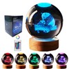 3D panda Crystal Ball lamp,3.15 inch K9 Crystal Ball night