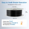 PLA-F Filament Black 1KG(2.2LBS), PLA Plus 3D Printer Filament 1.75mm