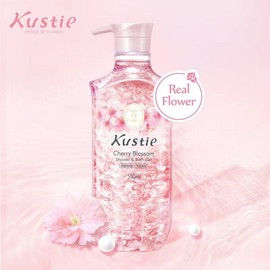 【Power Of Flower 】 Kustie  Rose flavor  lavender flavor  cherry blossom flavor Body Wash for Women WithPump - Specification: cherry blossom, Scent_sales: 500ML