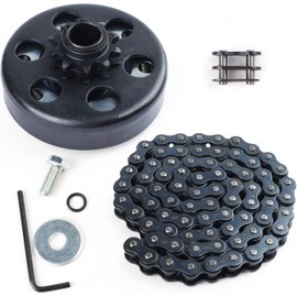 LotFancy Go Kart Clutch 3/4 Bore 10T with #40 41 420 Chain, Centrifugal Clutch Fit for Go Kart Minibike MB165 & MB200, Up to 6.5HP, 1pc Connecting Link Included
