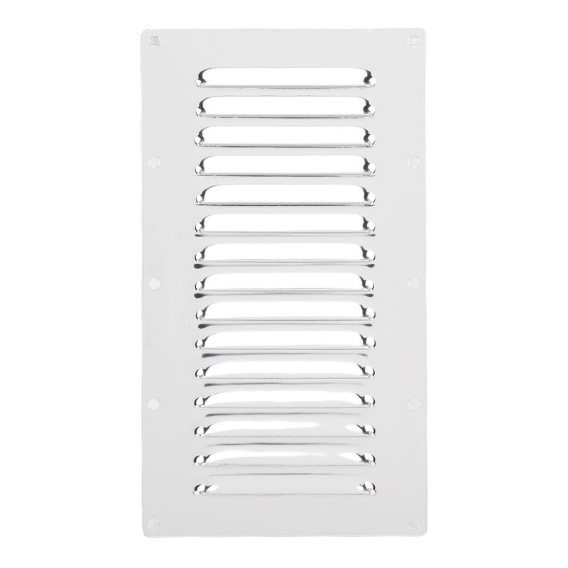 Asixxsix 9 X 5inch Rectangular Louvered Air Vent, Stainless Steel