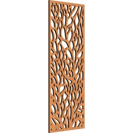 Ekena Millwork WALW16X40X0375BAYCH Bay Decorative Fretwork Wood Wall Panels, 15 3/8"W x 39 3/8"H, Cherry