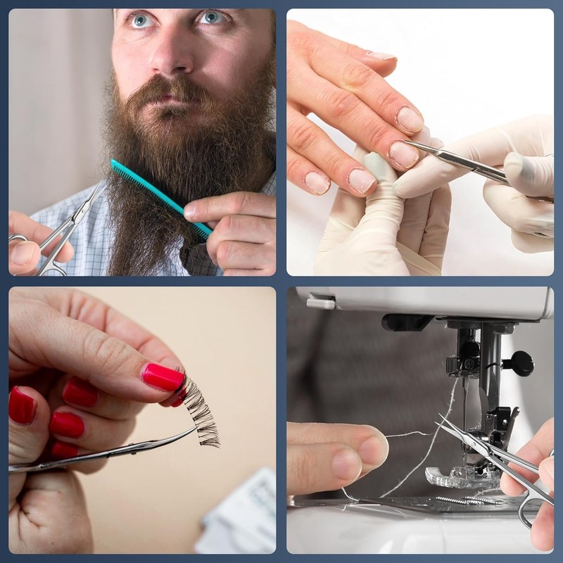 CGBE Eyebrow Scissors: Ultra Fine Precision Tip Eyebrow Scissors, Cuticle