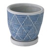 Spice CCGH1830BL Flower Pot Relief Planter, Triangle, No. 3, Diameter