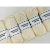 5 x 100g Dishcloth / Craft Cotton Yarn - (Cream)