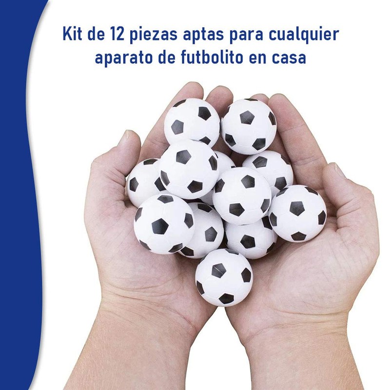 Mebix TRD Set De 12 Pelotas para futbolito de Mesa