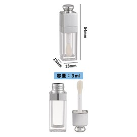 harukita Lip Tube, Lipstick Tube, Lip Gloss Tube, Lip Gloss Container, Refill Container, Clear Empty Tube, For Business Trips, Travel, Convenient to Carry, Set of 8