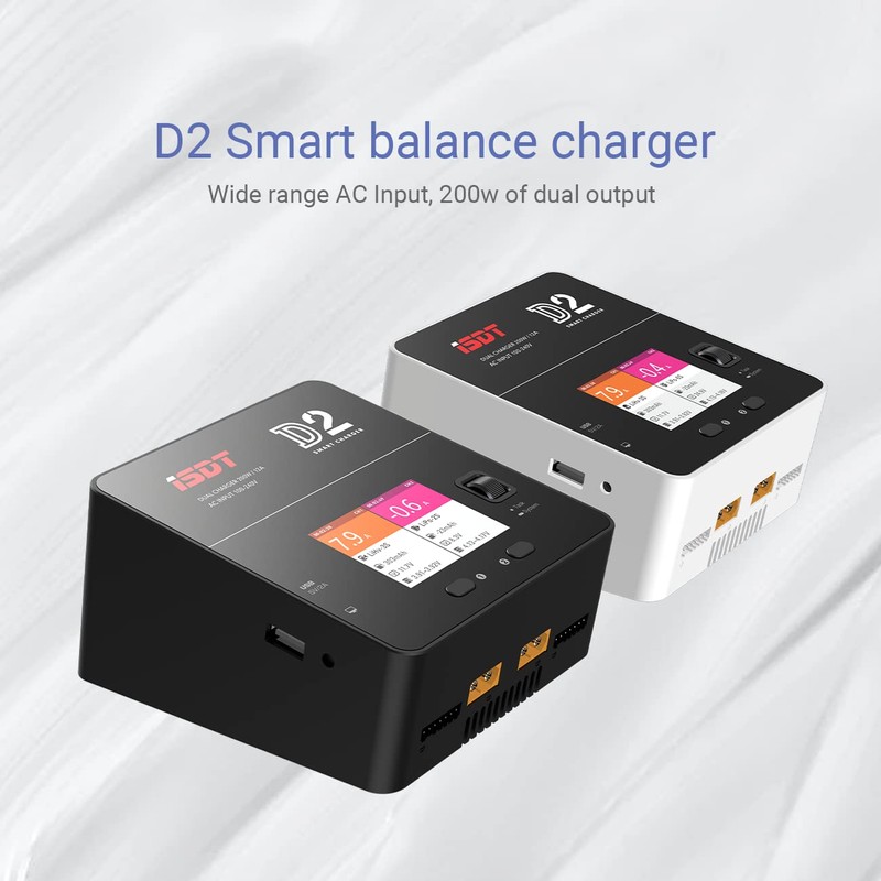 ISDT lipo Battery Charger D2 MK2 with AC 2x200W Dual
