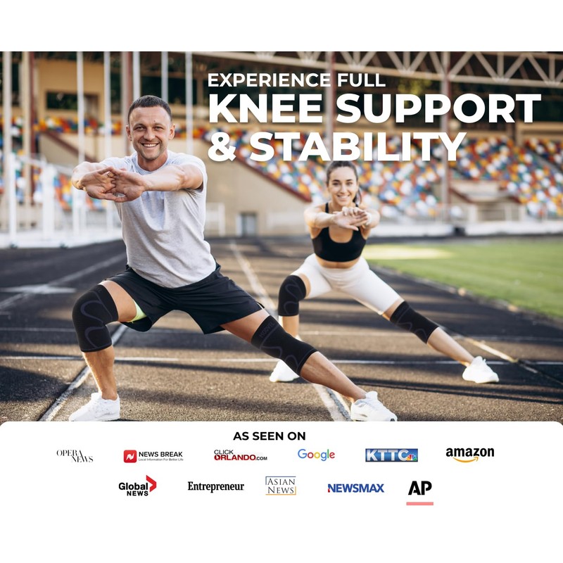 MODVEL Knee Support Set for Men and Women, Breathable Knee