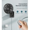 LEMOISTAR 8 Inch Small Wall Mounted RV Fan with Remote