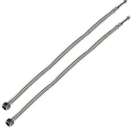 Flexible Hose Pipe Tap Tails for Monobloc Basin Or Kitchen Taps 400mm, 500mm, 900mm, x 10mm and 12mm (500mm x 10mm)