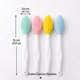 Cepillo Limpiador Facial Exfoliante Silicona para Puntos Negros y Espinillas Limpieza Profunda, Suave y Efectiva para Todo Tipo de Piel