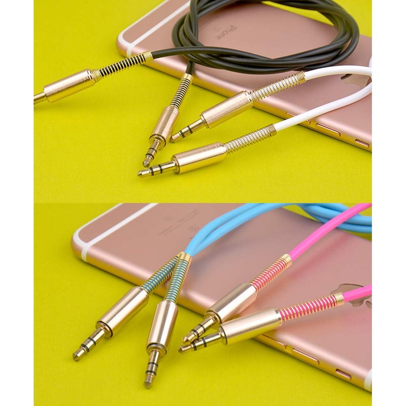 JacobsParts 2-Pack 3ft Aux Cable 3.5mm 1/8" Male to Male