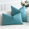 Artscope Set of 2 Cushion Covers, Plain Throw Cushion Cover,