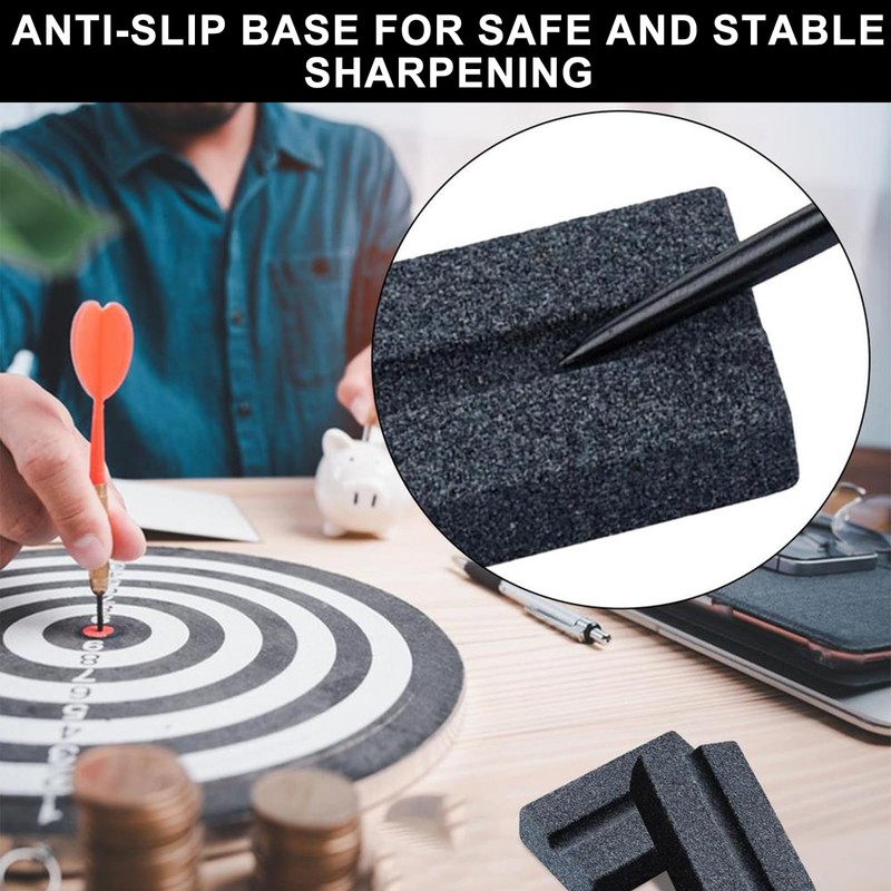 Trifletopia 4Pack Dart Sharpener - V Sharp Dart Stone -