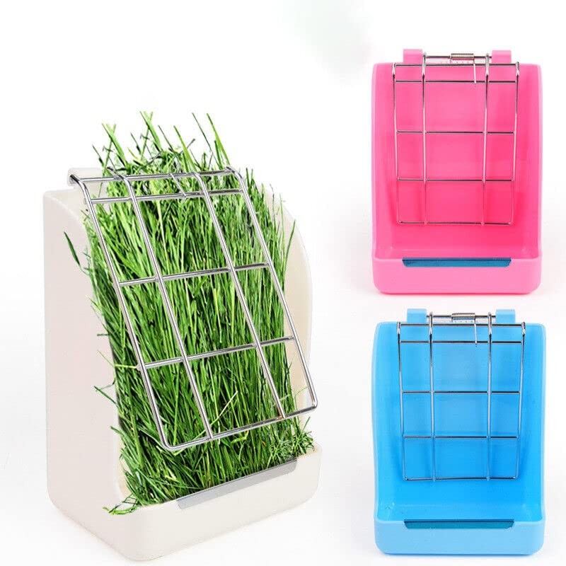 Pet Rabbit Hay Feeder Small Animal Hamster Pig Less Wast