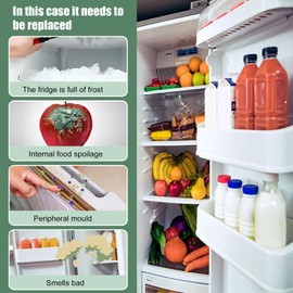 ATUOTPO Refrigerator French Door Gasket W10830162 Compatible With Kenmore Whirlpool Jenn Air Kitchen Aid Maytag Door Gasket Seal Part 12723206AP W10179332 W10179332N W10199876