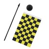 AZ FLAG - Black & Yellow Checked Table Flag -