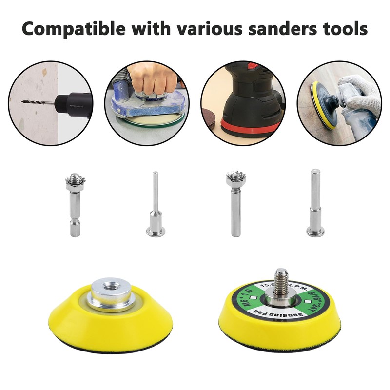 240pcs 2 Inch Sanding Discs Pad Kit, Sanding Pad Kit