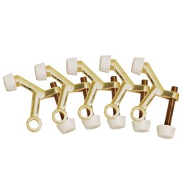 Design House 181750 Standard Hinge Pin Door Stop, 5-Pack, Polished Brass, 5 Count