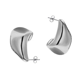 Surplex Chunky Hoop Earrings For Women, Lightweight Waterdrop Teardrop Earrings, Thick Plated Earrings, Hypoallergenic Earrings Jewellery Gift for Women Girls