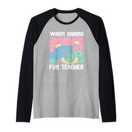 Teacher Warm Caring School Gift Teacher Appreciation Gifts Raglan Baseball Tee