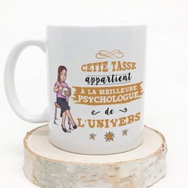 Mugffins (Taza en francés) Psicólogo 350 ml mejor del universo