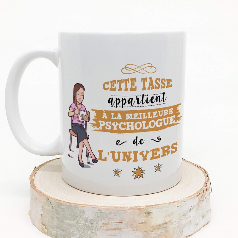 Mugffins (Taza en francés) Psicólogo 350 ml mejor del universo