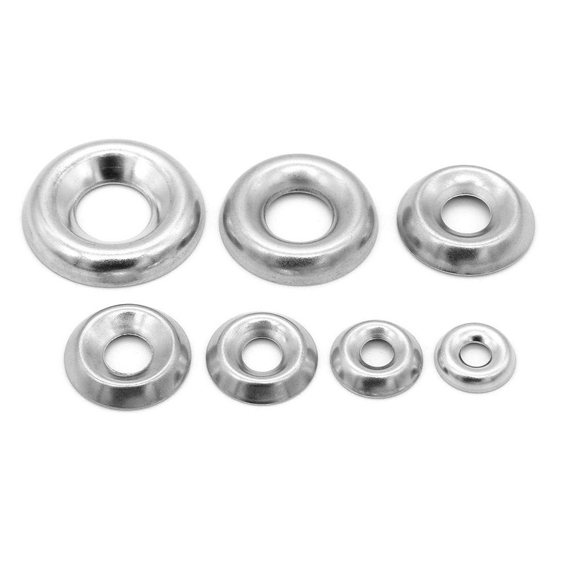 Yuhtech 170 Pcs Stainless Steel Cup Washers Countersunk Screw Finishing