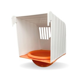 Bird nest breeding Box, Plastic nest Box with Sliding lid, nest Box for Cages. Cage Mounted Bird Nest House, Plastic Hanging Hut for Lady Gouldians, Goldfinches, Finches, Canaries and Exotic Birds