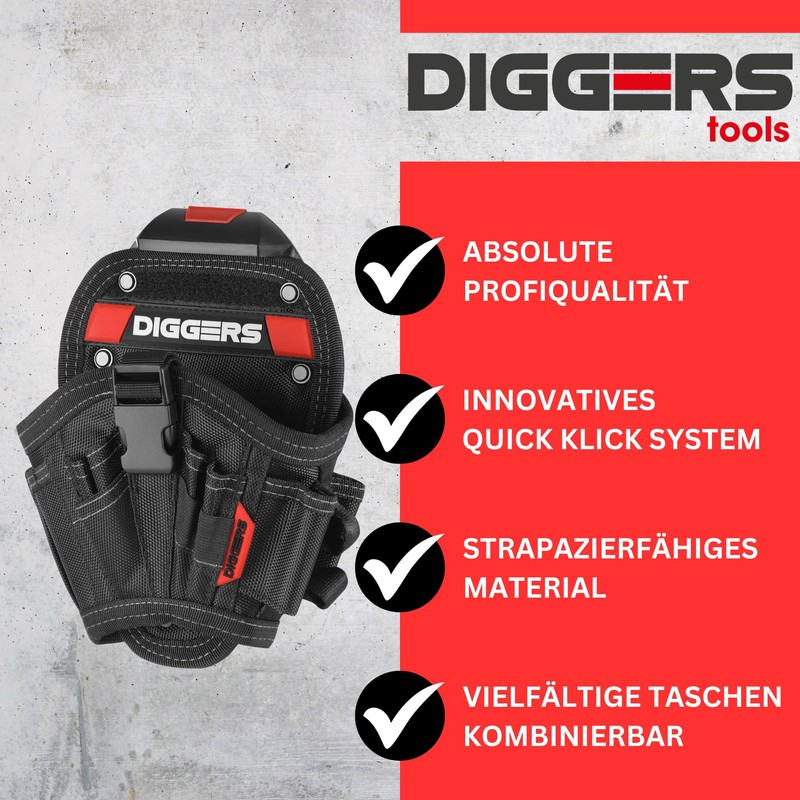 Diggers Tools - Cordless Screwdriver Holster Tool Bag - [Size