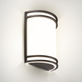 ASD LED Indoor Wall Mount Light Fixture - 10 Inch Modern Interior Oil Rubbed Bronze Wall Sconce Lighting - 3000K 4000K 5000K Adjustable - Half Cylinder Hallway Light Fixture - ETL & Energy Star