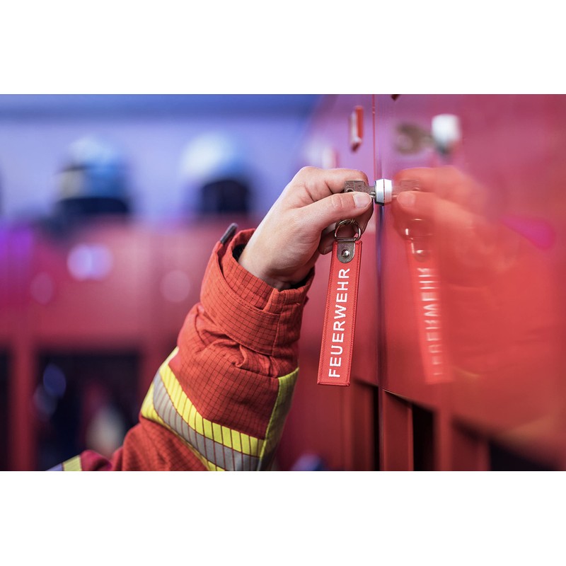 PACOTEX Fire Brigade Keyring Red 120 x 27 mm with