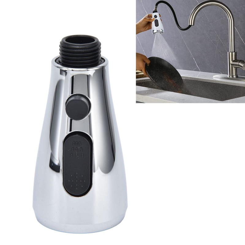 HERCHR Kitchen Faucet Head Replacement, Kitchen Sink Faucet with Sprayer,