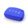 LIGHTKOREA 4 Button Remote fob Smart Key Chain Silicone Case