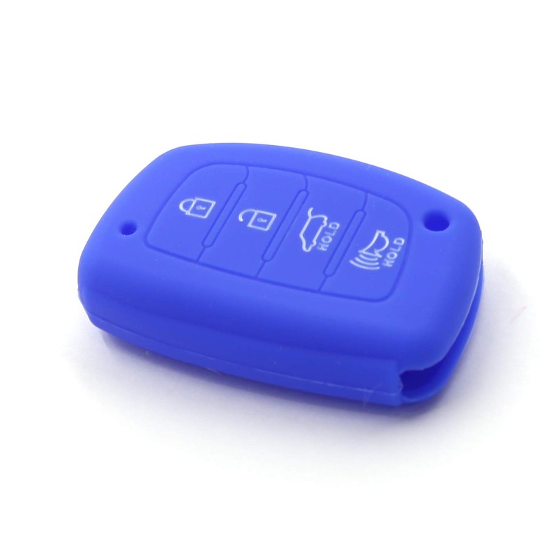 LIGHTKOREA 4 Button Remote fob Smart Key Chain Silicone Case