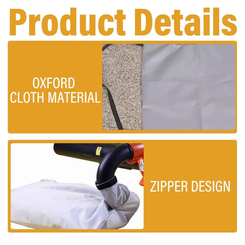 MIRKUZI Leaf Blower Accessories, Leaf Vacuum Accessories, Universal Collection Bag