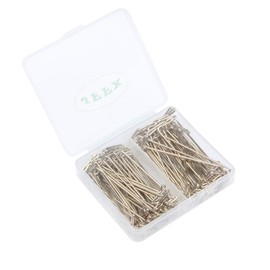 JFFX Steel T-pins for Blocking Knitting, Modelling, Crafts and Wig Making Needles 100 Pieces 2 Inch