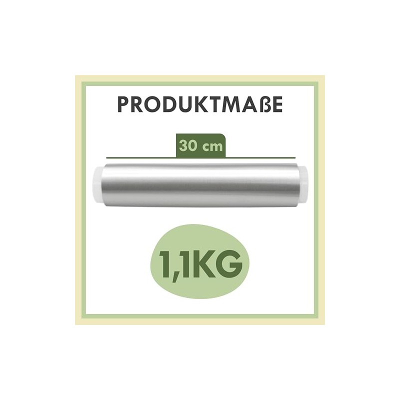 Zenic Aluminium foil extra strong, 30 cm width and 1.1