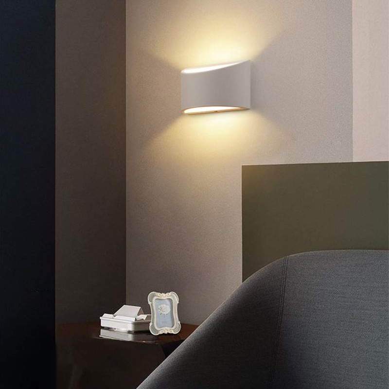 Aipsun Aluminum Modern Indoor LED Wall Sconce Hardwired Interior Wall