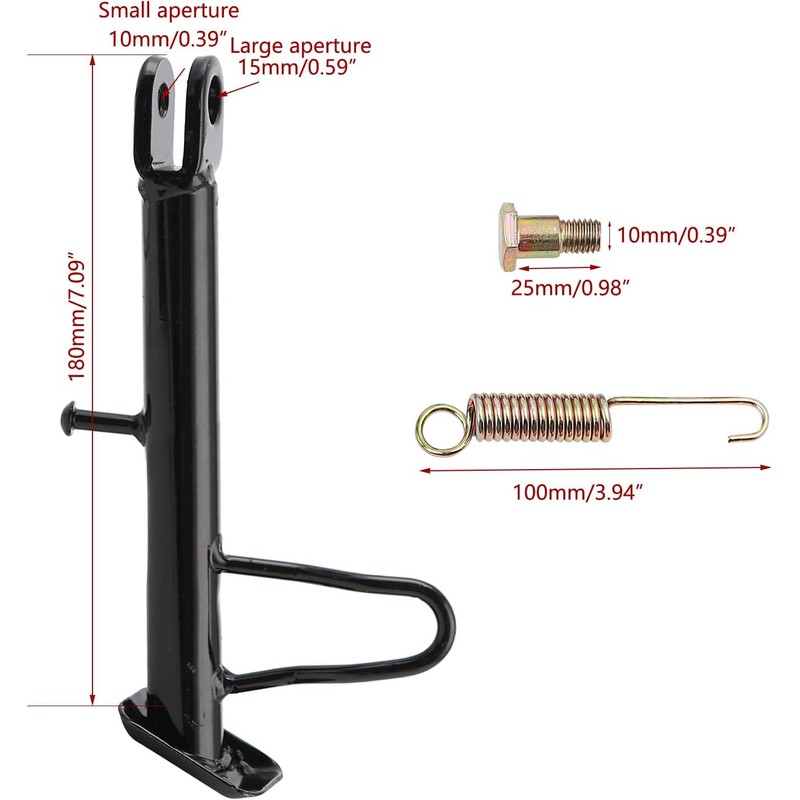 Mokuo Dirt Bike Stand,Motorcycle Kickstand, Scooter Mopeds Side Stand in