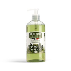 Maître Savon de Marseille | Jabón Liquido para Manos de Oliva con Dispensador, Hecho en Marsella 100% de Aceites Vegetales Puros, Sin Parabenos, 500 ml