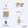 LuckyLy Set de Joyería para Mujer Oro 14k con Zirconia