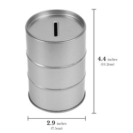 Linkidea Safety Razor Blade Disposal Container Box, Large Capacity Metal Razor Waste Case Safe Bank for Storing Spent and Wasted Blades (Silver)