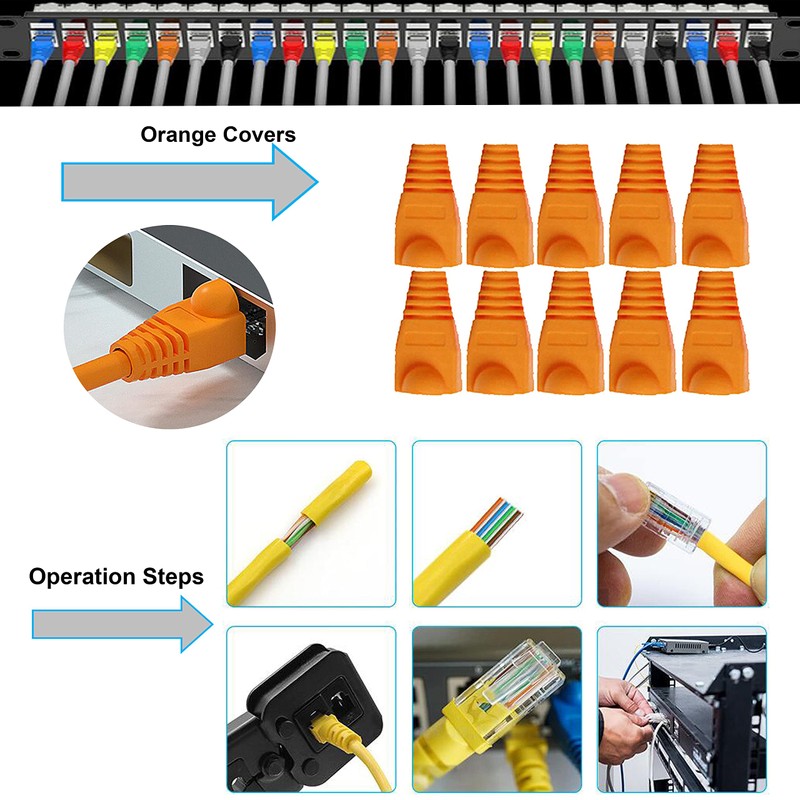MAYLINE RJ45 Crimping Tool Set Cat5 Cat5e Cat6 Network Crimp
