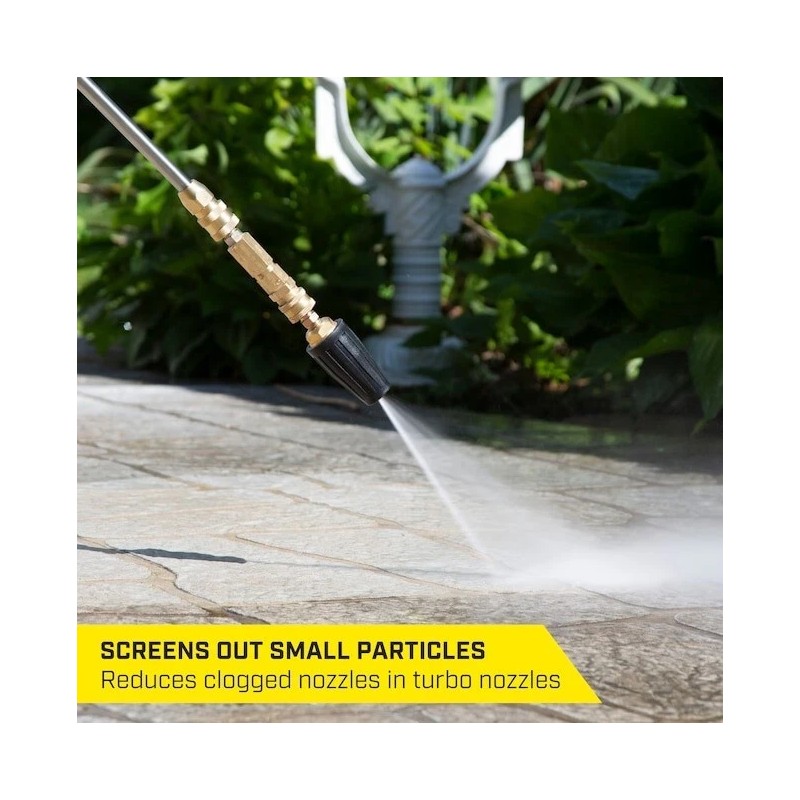 SurfaceMaxx 4500 PSI Brass Pressure Washer Filter 1/4" Quick Connect