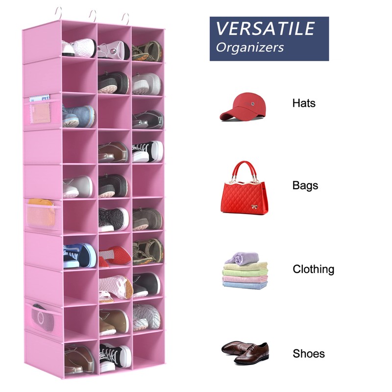 Libeder Hanging Closet Organizers 30 Section Shoe Shelves, Shoe Storage