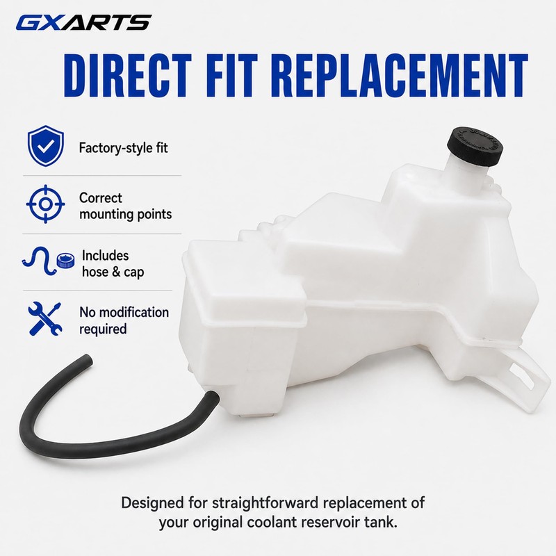 GXARTS Coolant Reservoir Tank with Cap & Hose Compatible with
