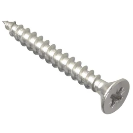 ForgeFix Multi-Purpose Single Thread Screws | 5.0 x 40mm | A2 Stainless Steel | Box 200
